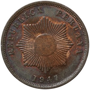 Peru, 2 Centavos 1947