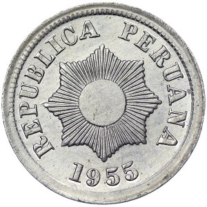 Peru, 2 Centavos 1955