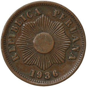Peru, 1 Centavo 1936