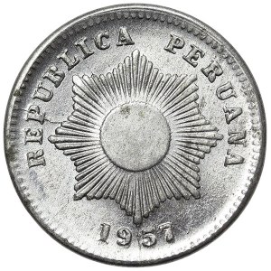 Peru, 1 centavo 1957