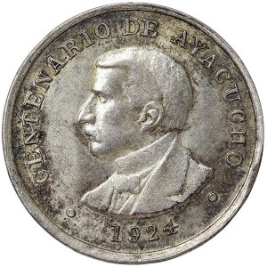 Peru, medaile Bitva u Ayacucho Stoleté výročí 1924