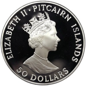 Pitcairn Islands, 50 Dollars 1989