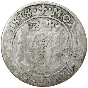 Polonia, Sigismondo III, Ort (18 Groschen) 1624, Danzica