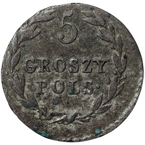 Polonia, monete russo-polacche, Alessandro I, 5 Groszy 1819, IB Varsavia