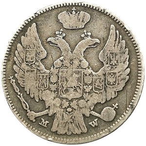 Poland, Russian-Polish coins, Nicholas I, 15 Kopeks 1839, MW Warsaw