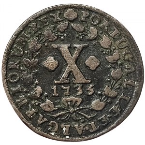 Portugal, Joao V, 10 Reis 1735
