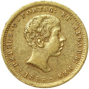 Portugalsko, Pedro V, 1000 Reis 1855