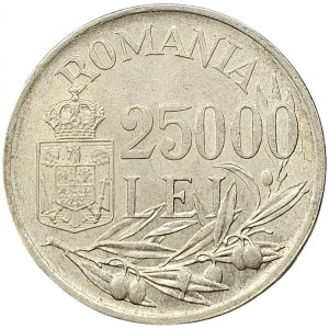 Romania, Mihai I, 25.000 Lei 1946, Bucharest