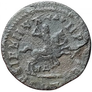 Russia, Peter I, 1 Kopek 1713, НД Naberezhny