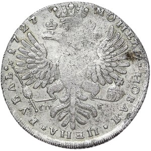 Russia, Catherine I, Rouble 1727, СПБ St. Petersburg