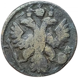 Russie, Anna Ioannovna, Polushka 1736, Krasny (Red mint)