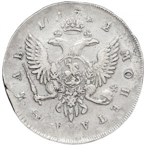 Russia, Elizabeth I, Rouble 1742, СПБ St. Petersburg