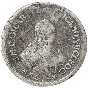 Rusko, Alžbeta I., Polupoltinnik 1756, ММД Krasny (Červená mincovňa)