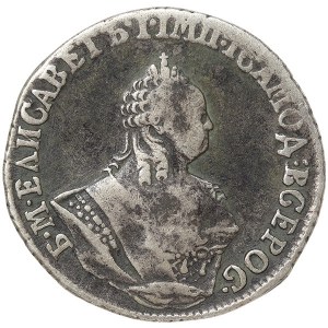 Russia, Elizabeth I, Grivennik 1757, МБ Moscow