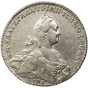 Rusko, Katarína II, rubľ 1776, СПБ ЯЧ Sankt Peterburg