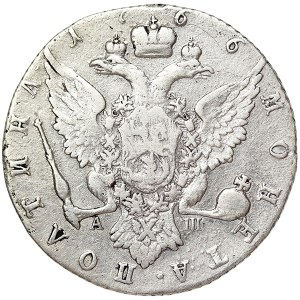 Russia, Catherine II, Poltina 1766, СПБ АШ St. Petersburg