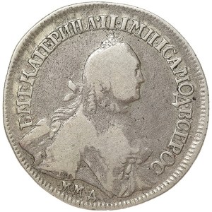 Russia, Catherine II, Polupoltinnik 1765, ММД Krasny (Red mint)