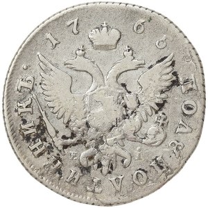Russia, Catherine II, Polupoltinnik 1765, ММД Krasny (Red mint)