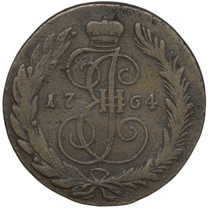 Rusko, Katarína II, 5 kopejok 1764, CM Sestroretsk