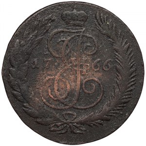 Russia, Catherine II, 5 Kopeks 1766, CM Sestroretsk