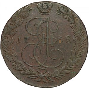Rosja, Katarzyna II, 5 Kopeks 1768, EM Jekaterynburg