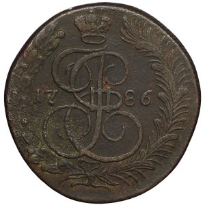 Russland, Katharina II., 5 Kopeken 1786, KM Suzun