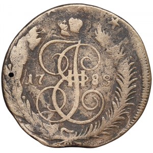 Russie, Catherine II, 5 Kopeks 1788, KM Suzun