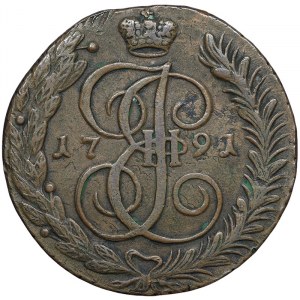 Rosja, Katarzyna II, 5 kopiejek 1790, AM Anninsky