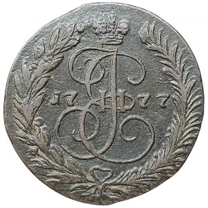 Russland, Katharina II., 2 Kopeken 1777, EM Jekaterinburg