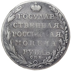 Rosja, Aleksander I, rubel 1804, mennica bankowa СПБ