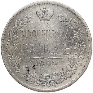Rusko, Mikuláš I., rubl 1844, MW Varšava