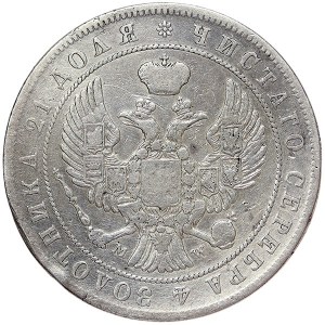 Russia, Nicola I, rublo 1844, MW Varsavia