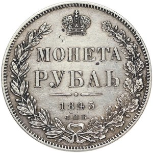 Russland, Nikolaus I., Rubel 1845, СПБ КБ St. Petersburg