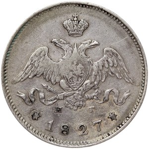 Russie, Nicolas Ier, 25 Kopeks 1827, СПБ НГ St.