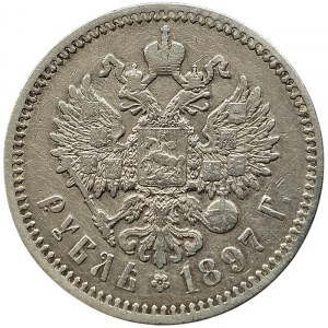 Russie, Nicolas II, Rouble 1897, АГ St. Petersburg
