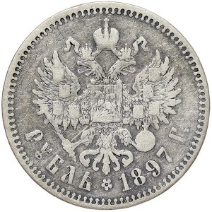Russie, Nicolas II, Rouble 1897, êê Bruxelles