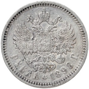 Russie, Nicolas II, Rouble 1898, АГ St. Petersburg