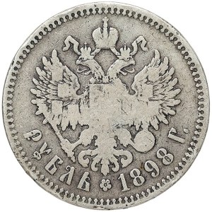 Russie, Nicolas II, Rouble 1898, êê Bruxelles