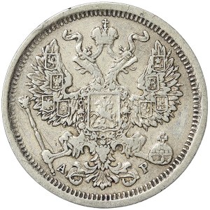 Russie, Nicolas II, 20 Kopeks 1904, СПБ AP St. Petersburg
