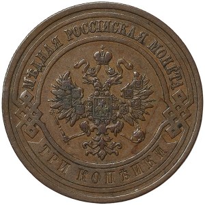 Rosja, Mikołaj II, 3 kopiejki 1910, СПБ Sankt Petersburg