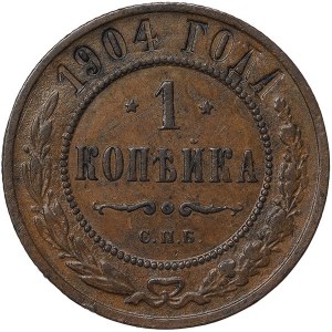 Russie, Nicolas II, 1 Kopek 1904, СПБ St. Petersburg