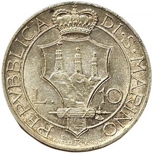 San Marino, 10 Lire 1931, Rome