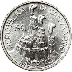 San Marino, 1.000 Lire 1991, Rome