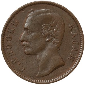Sarawak, Charles C. Brooke Rajah, 1 Cent 1870, Heaton