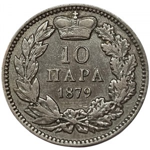 Serbie, Milan Obrenovich IV, 10 Para 1879