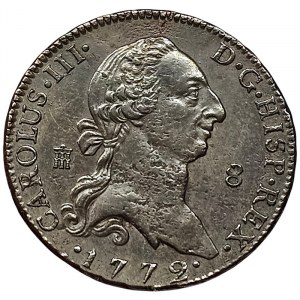 Espagne, Charles III, 8 Maravedis 1772, Segovia