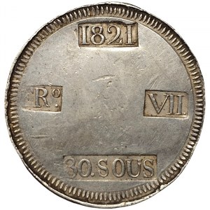 Spain, Ferdinand VII, 30 Sous 1821, Palma de Mallorca