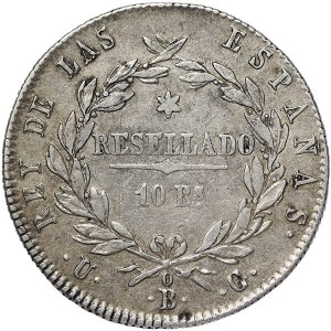 Spain, Ferdinand VII, 10 Reales 1821, Bilbao
