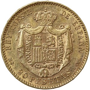 Spain, Alfonso XIII, 20 Pesetas 1890, Madrid