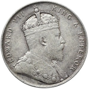 Straits Settlements, Edward VII, 1 Dollar 1908